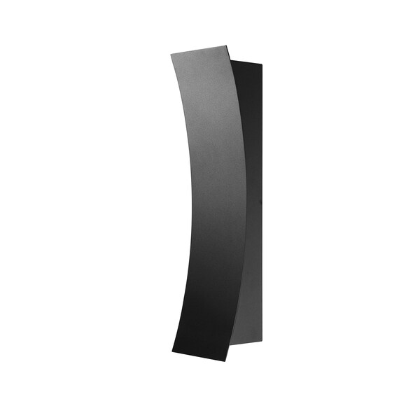 Z-Lite Landrum 2 Light Outdoor Wall Sconce, Black & Sand Blast 582M-BK-LED - main